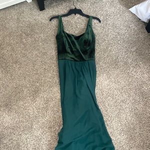 Bridesmaid dress. Hunter green. Worn one time.